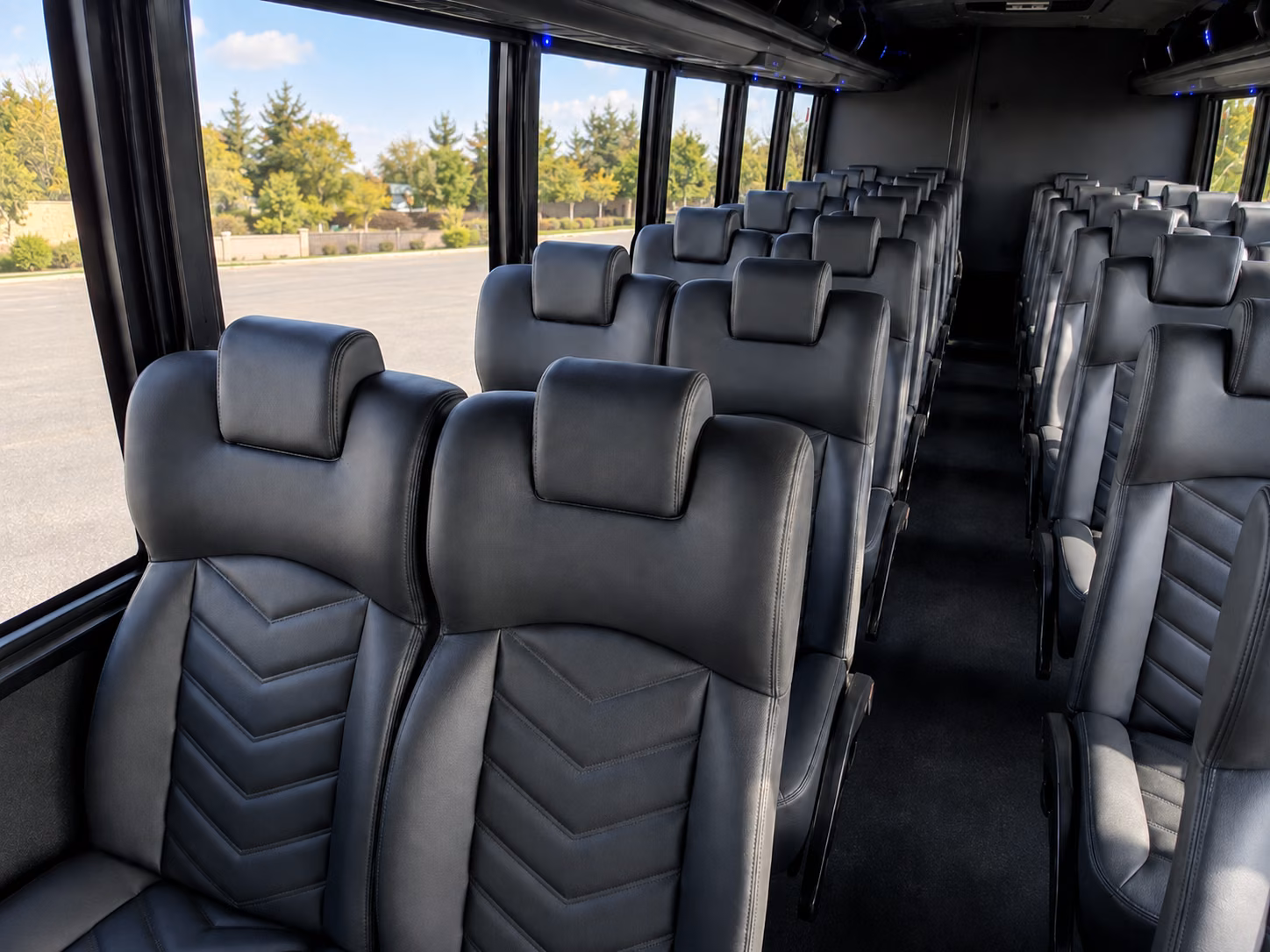 santa ana 18 passenger minibus inside