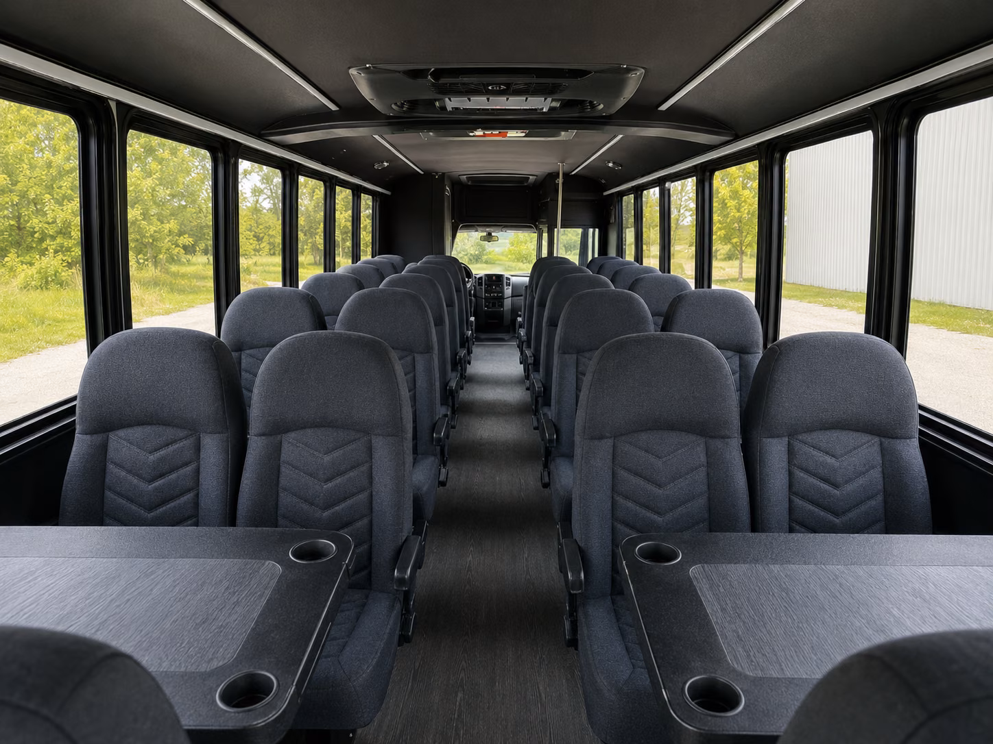 santa ana 18 passenger minibus interior