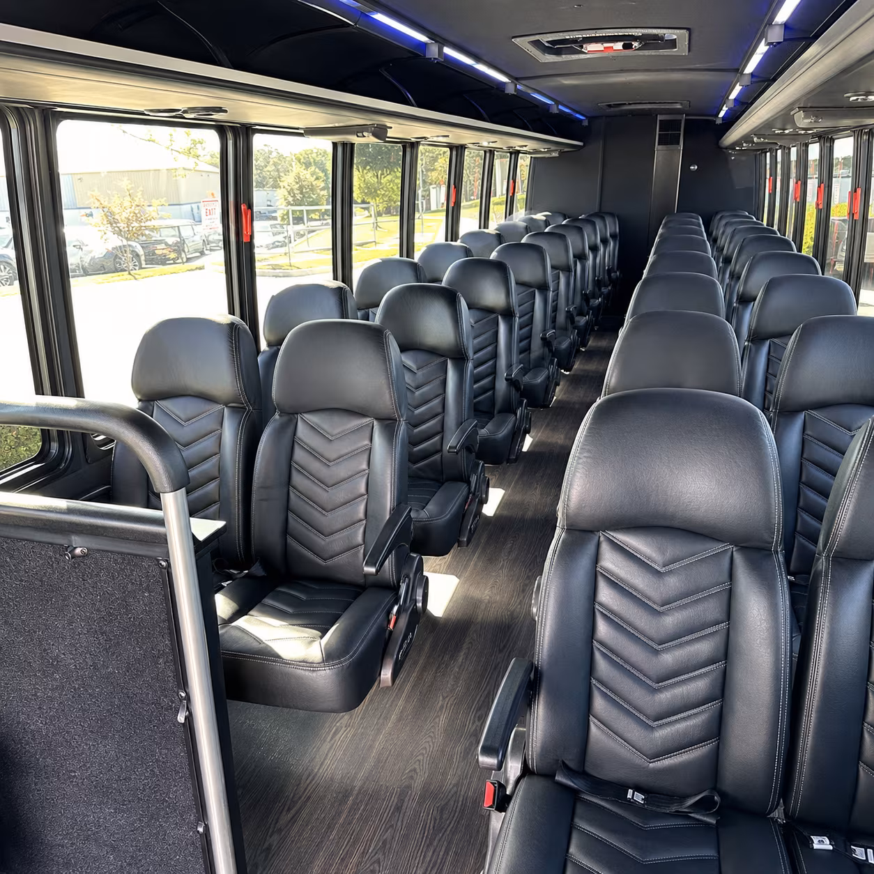 santa ana 28 passenger minibus inside