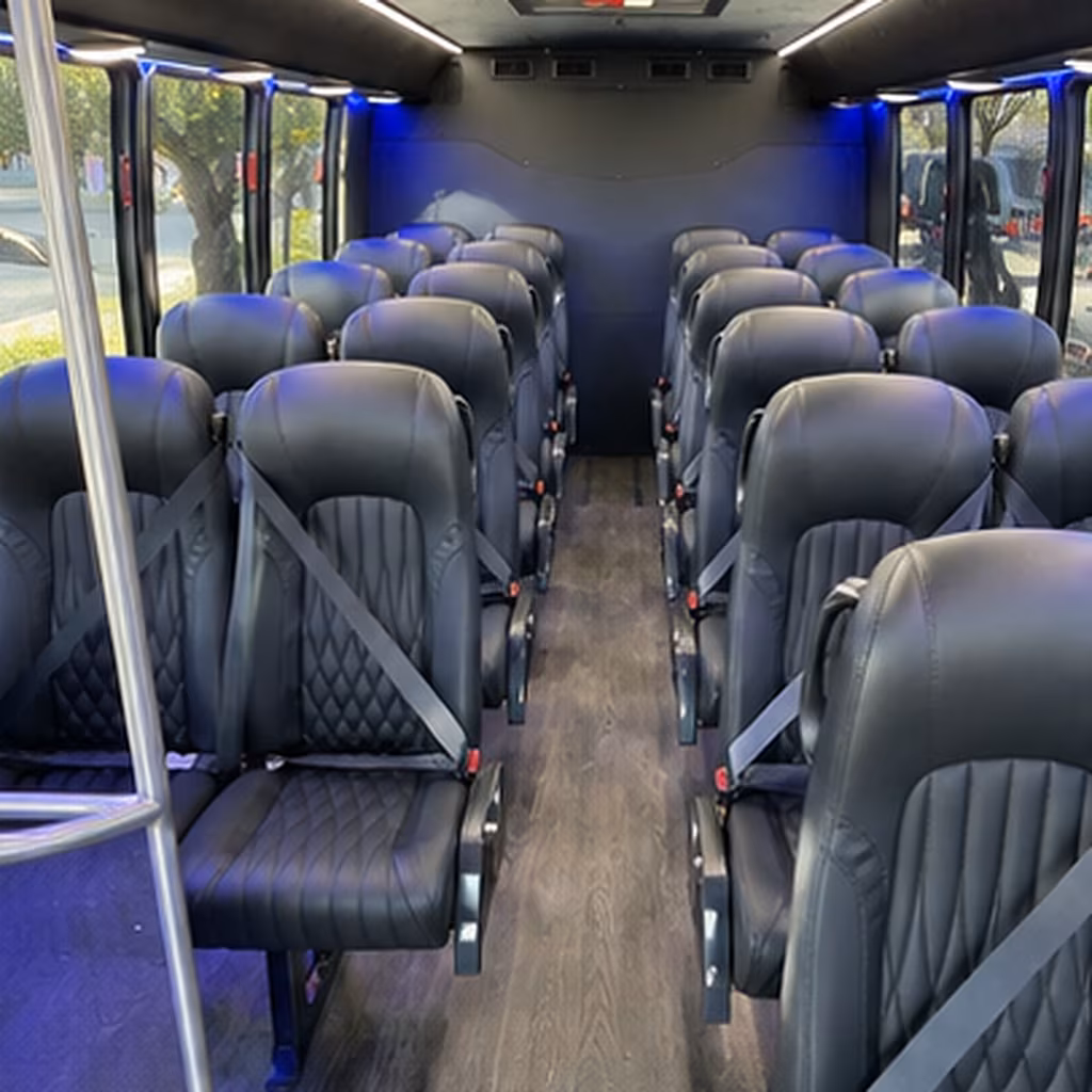 santa ana 28 passenger minibus interior