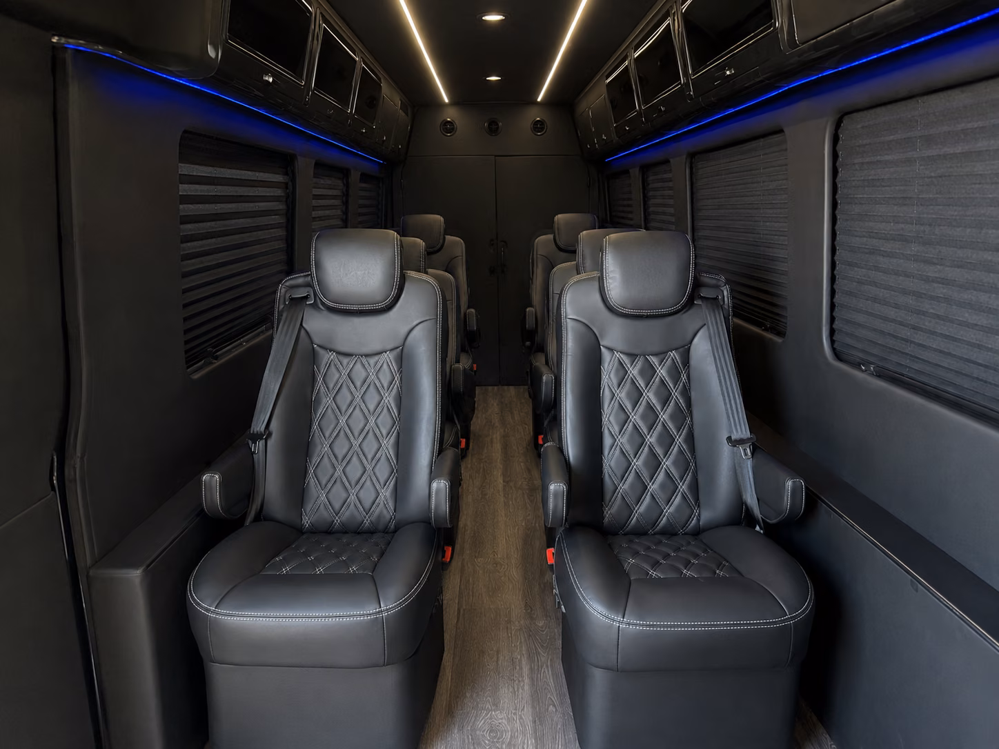 santa ana airport transportation onboard seating