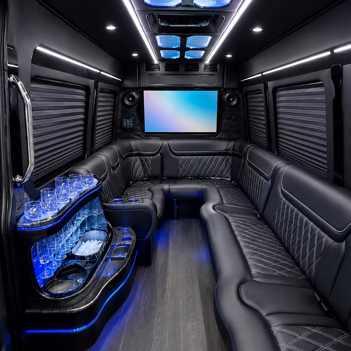 santa ana party bus inside