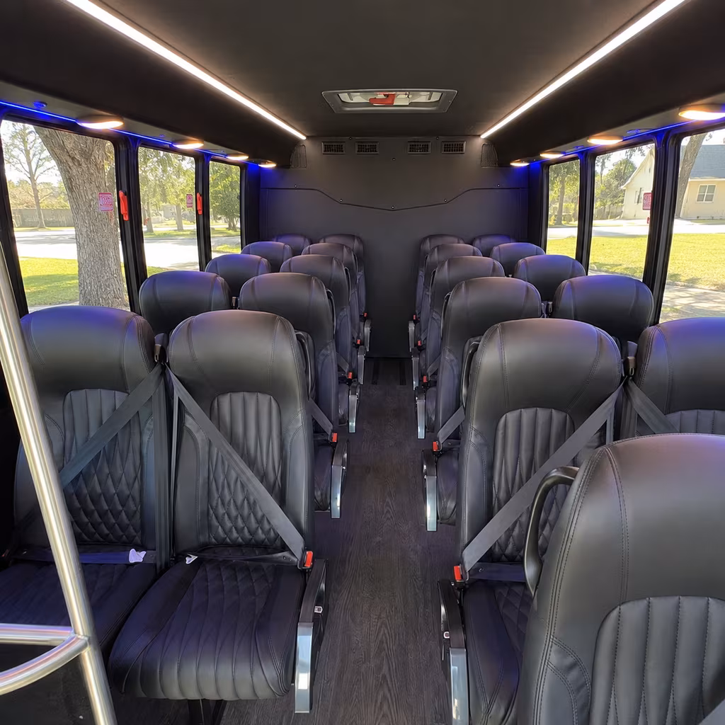 santa ana prom transportation onboard seating