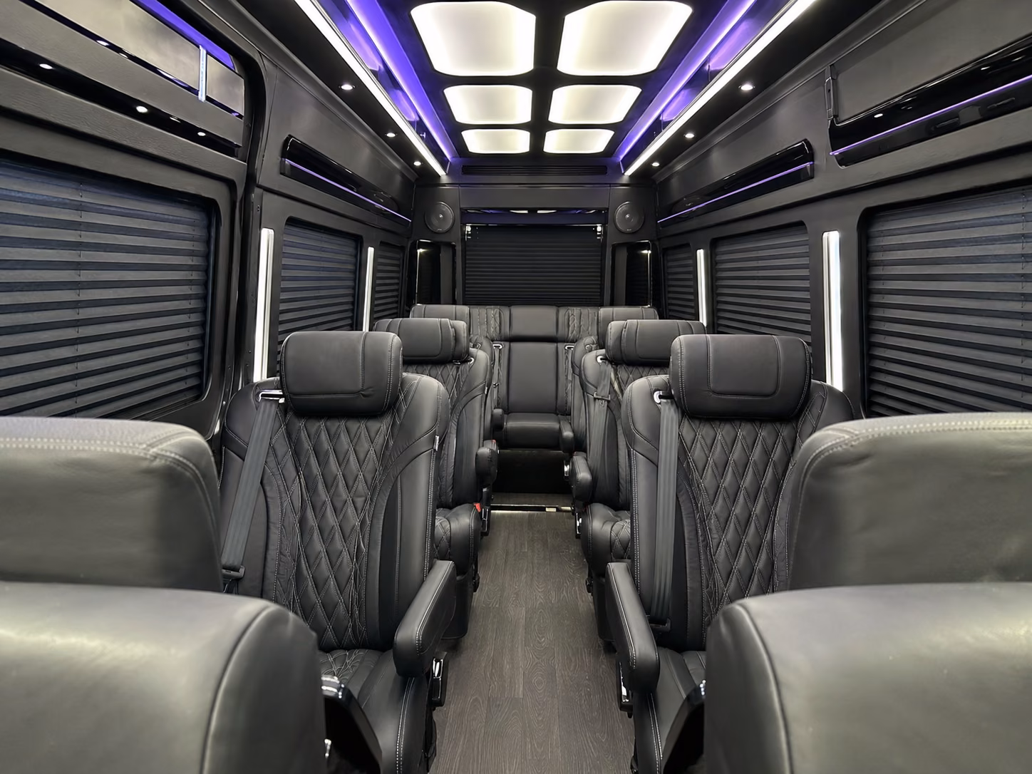 santa ana sprinter van with driver interior